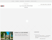 Tablet Screenshot of closraymi-hotel.com